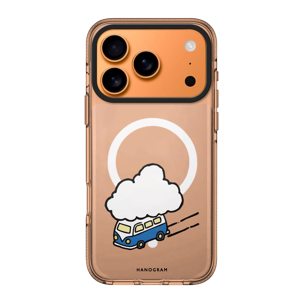 Cloud Trip iPhone 17 Pro Max MagSafe 水晶透明保護殼 雲朵圖案設計 圖1