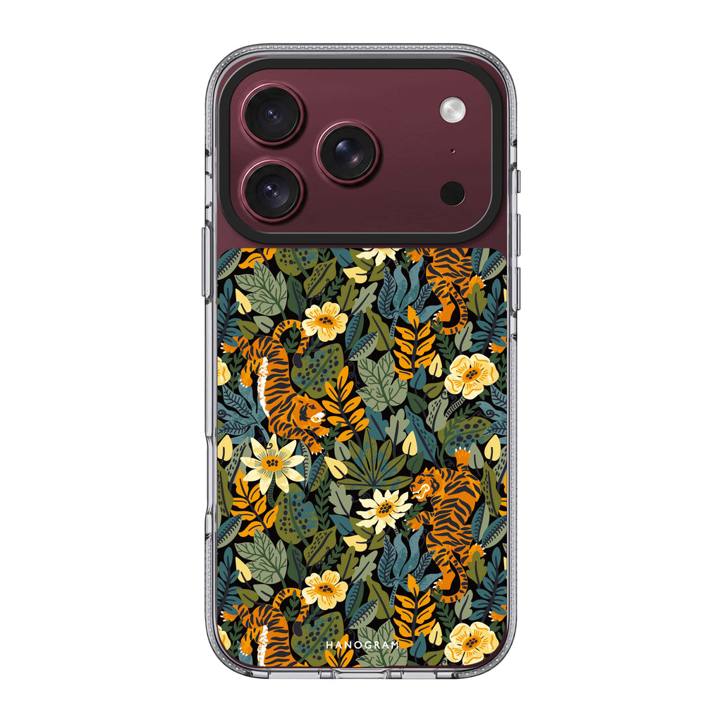 Tiger & Floral 水晶透明保護殼