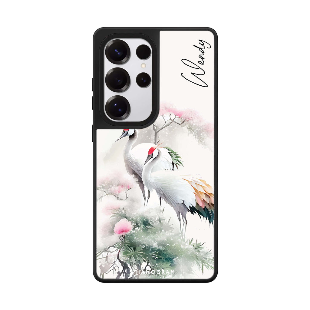 Pines & cranes 鏡面手機殼