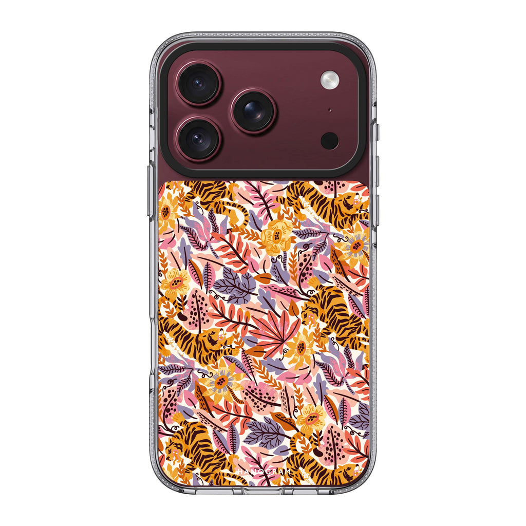 Tiger & Floral 水晶透明保護殼