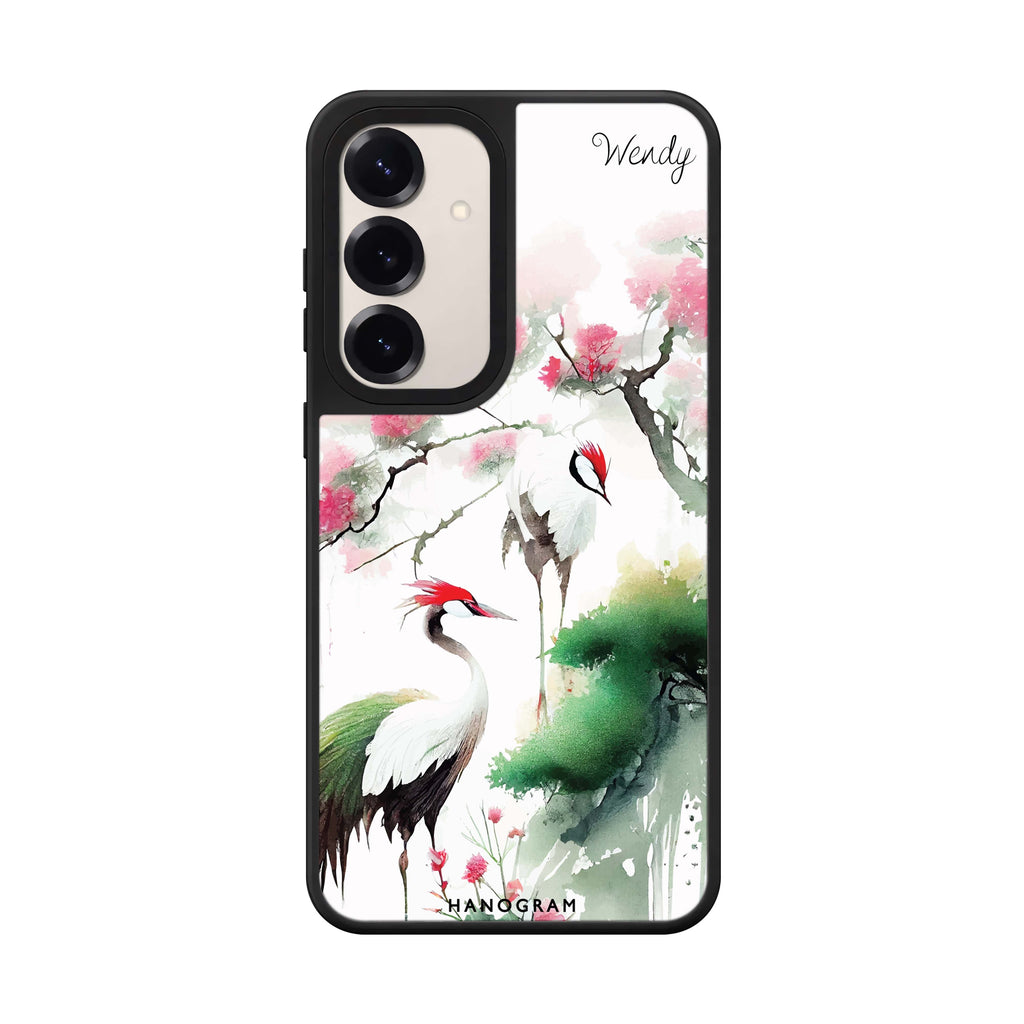 Pines & cranes 鏡面手機殼