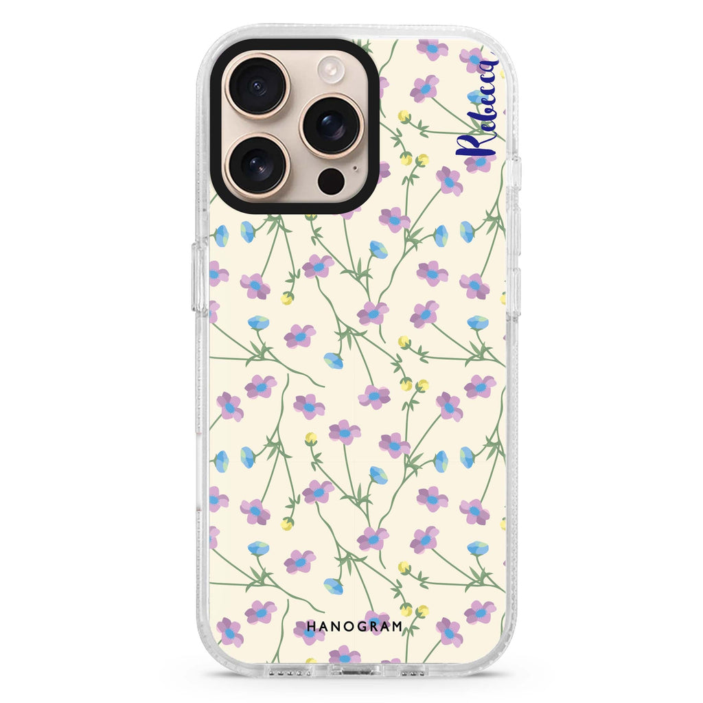 Girly floral Magsafe 兼容水晶透明保護殼