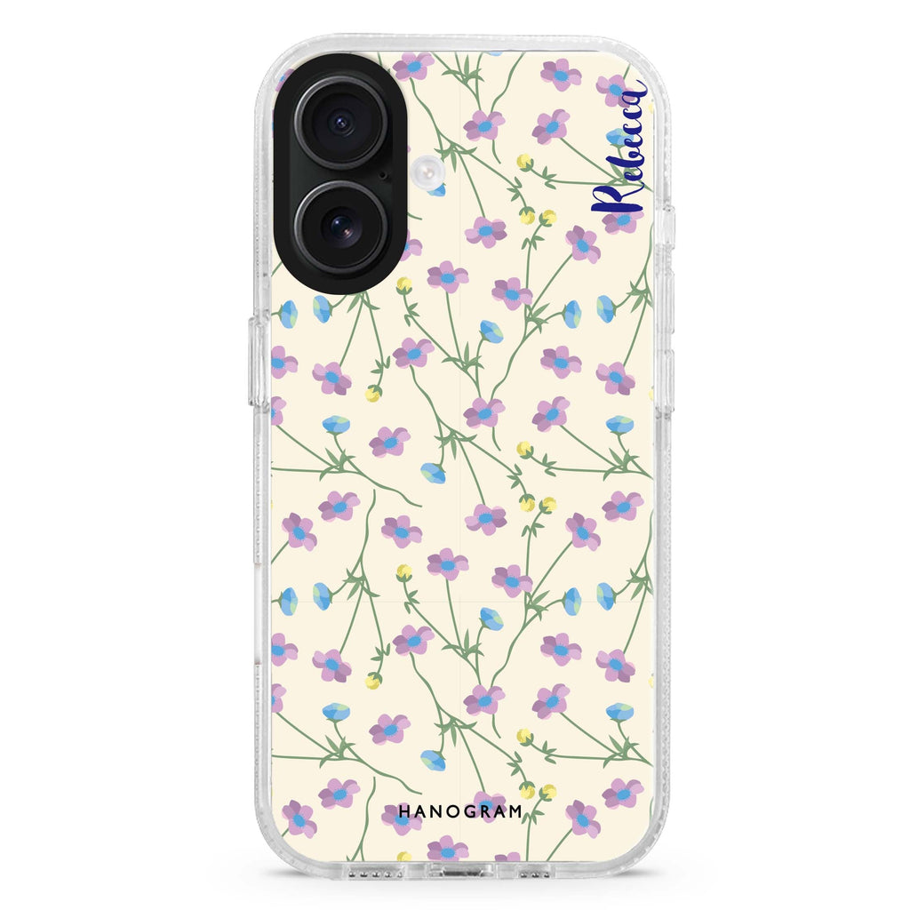 Girly floral Magsafe 兼容水晶透明保護殼