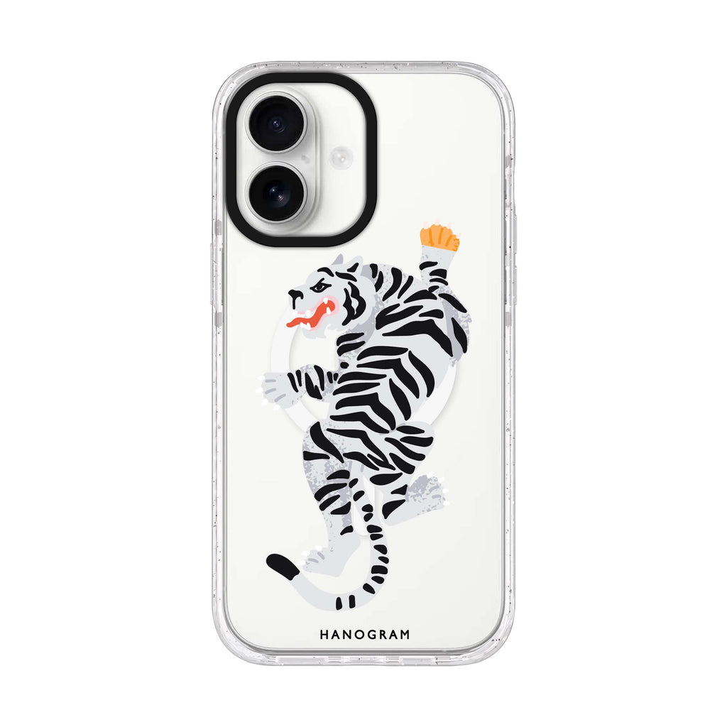 Tiger iPhone 17 水晶透明保護殼正面展示