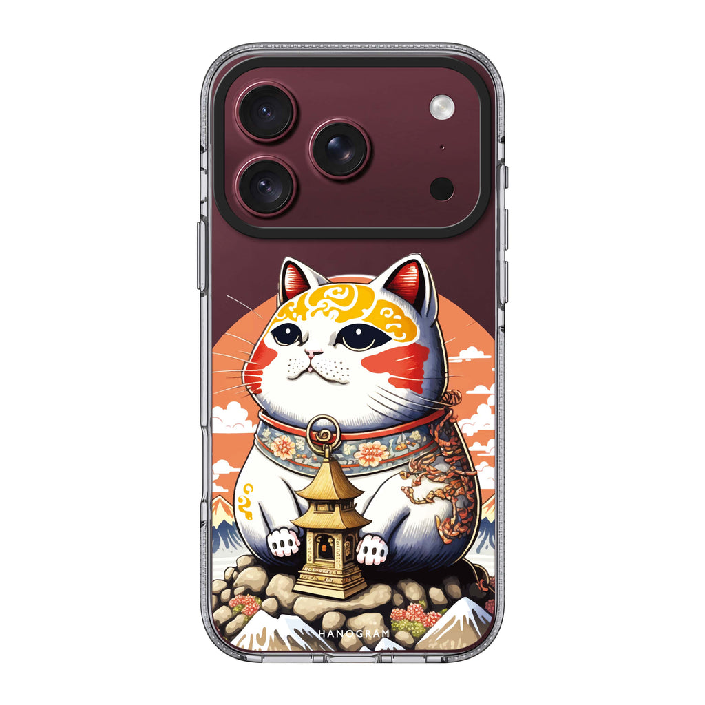 Cat with Fuji Mountain 水晶透明保護殼