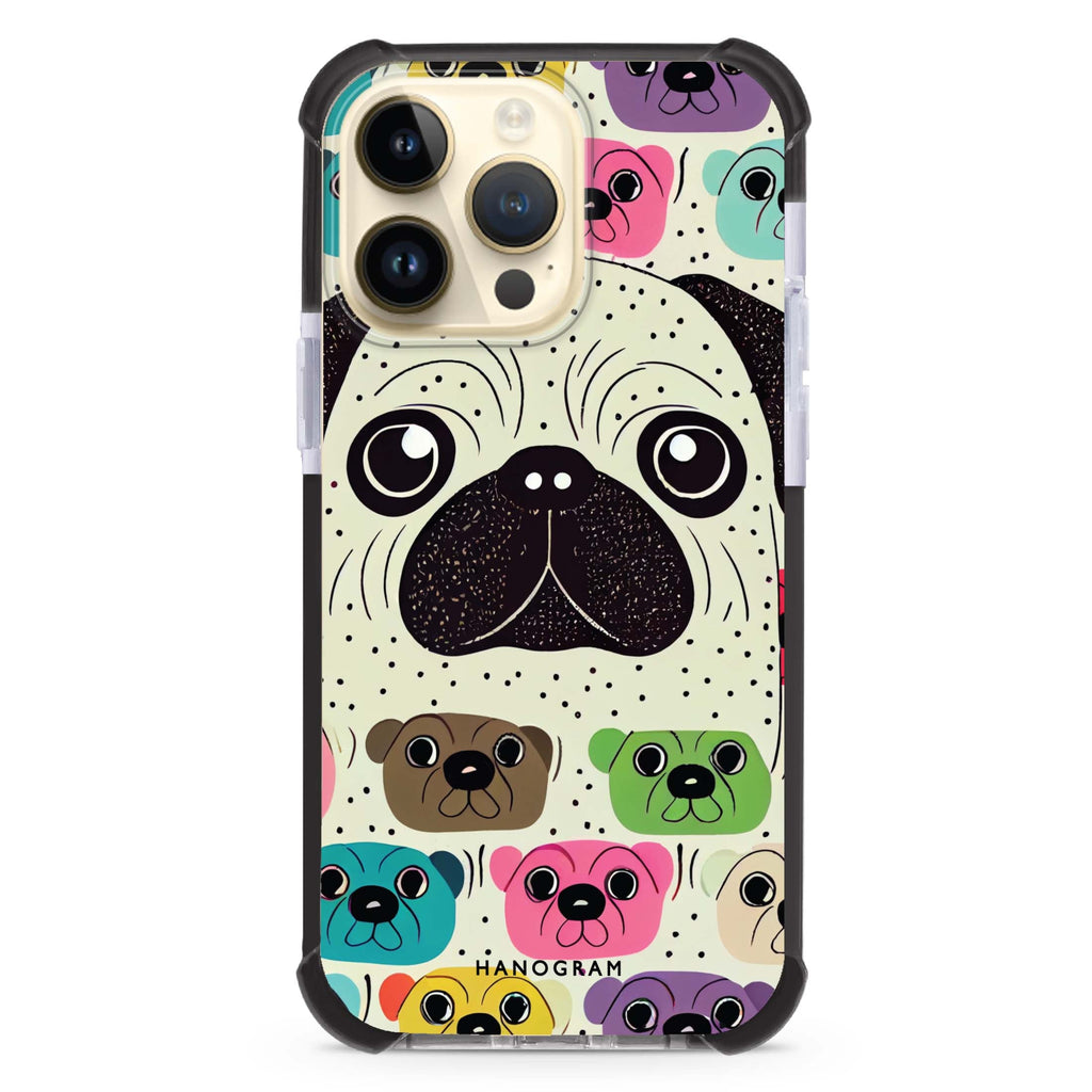 Pug Face iPhone Magsafe 兼容超強防摔保護殼