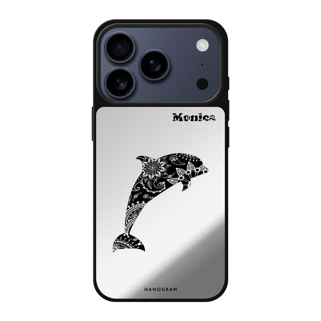 Mandala dolphin 海豚 iPhone 17 Pro Max 鏡面手機殼主圖