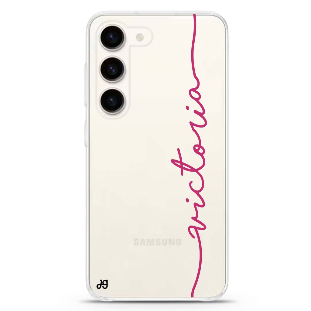 Vertical Handwritten II Samsung Galaxy 水晶透明保護殼