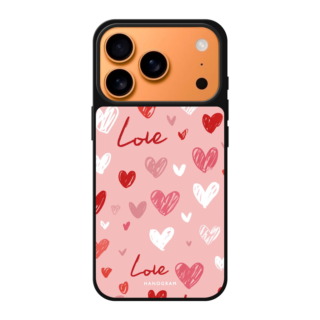 Love Grid 愛心 iPhone 17 Pro Max 鏡面手機殼主圖