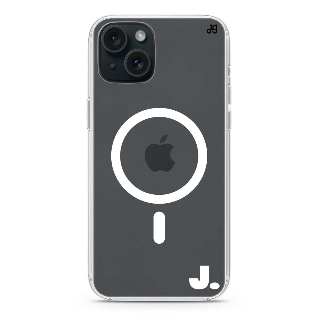 Single iPhone 15 Magsafe 兼容水晶透明保護殼