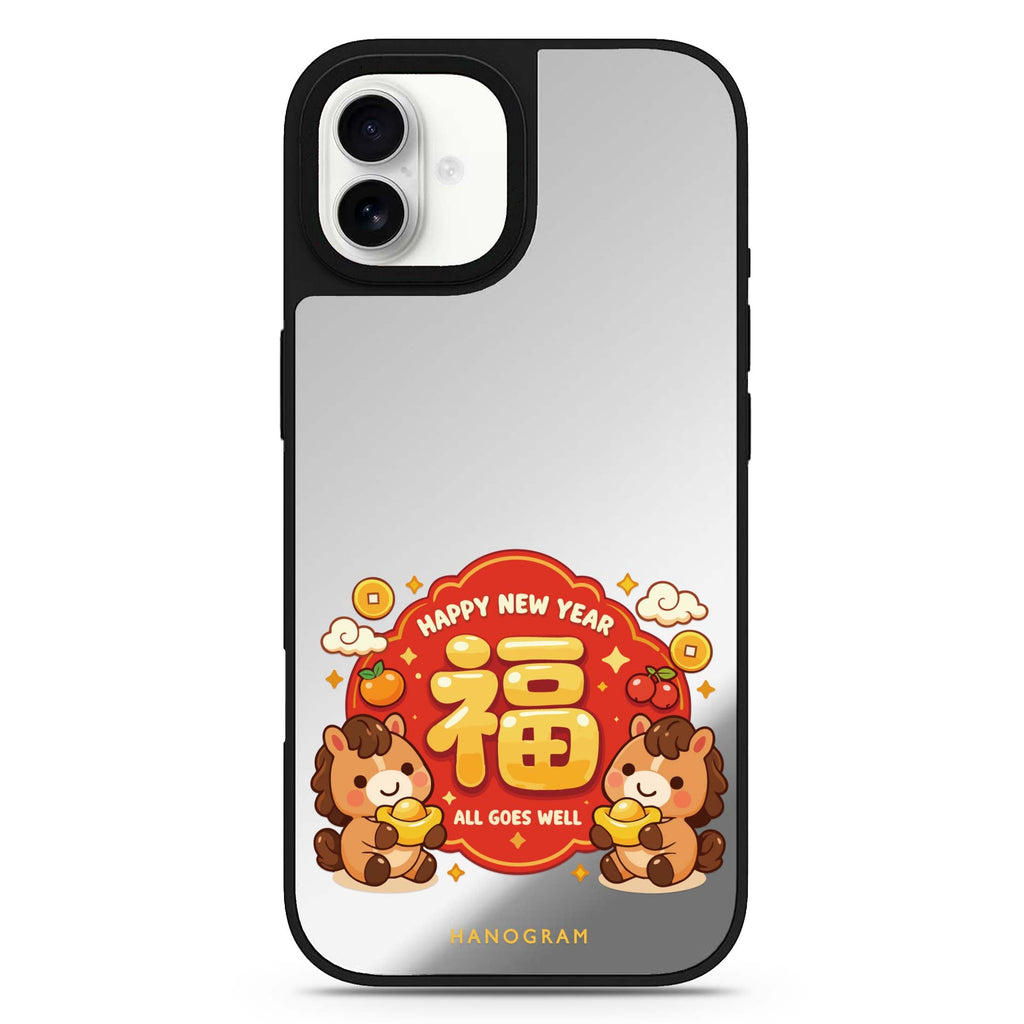 Golden Fortune Blessing Magsafe 鏡面手機殼