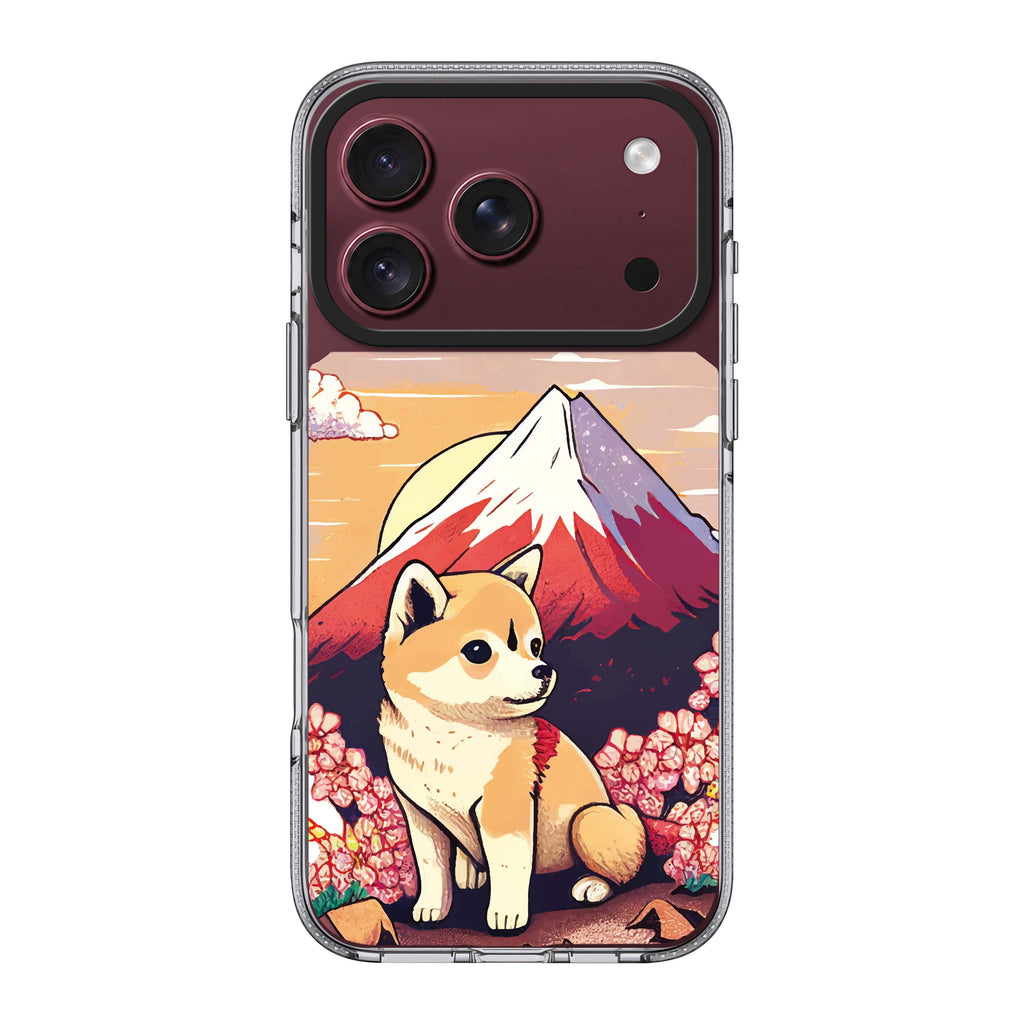 Shiba Inu & Fuji Mountain 水晶透明保護殼