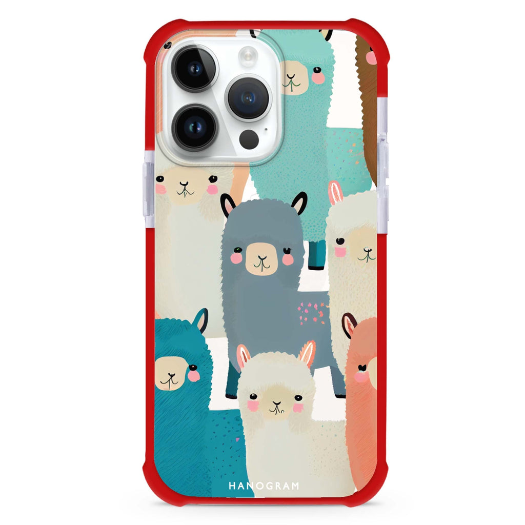 Cute Alpaca iPhone Magsafe 兼容超強防摔保護殼