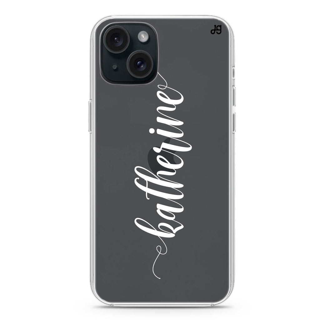 Bold Handwritten iPhone 15 plus 水晶透明保護殼