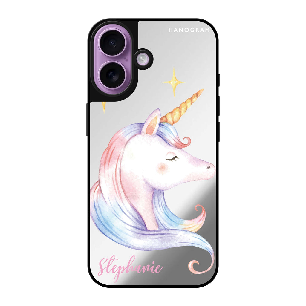Reflective iPhone 16 Mirror Case –Wonderful Floral Design