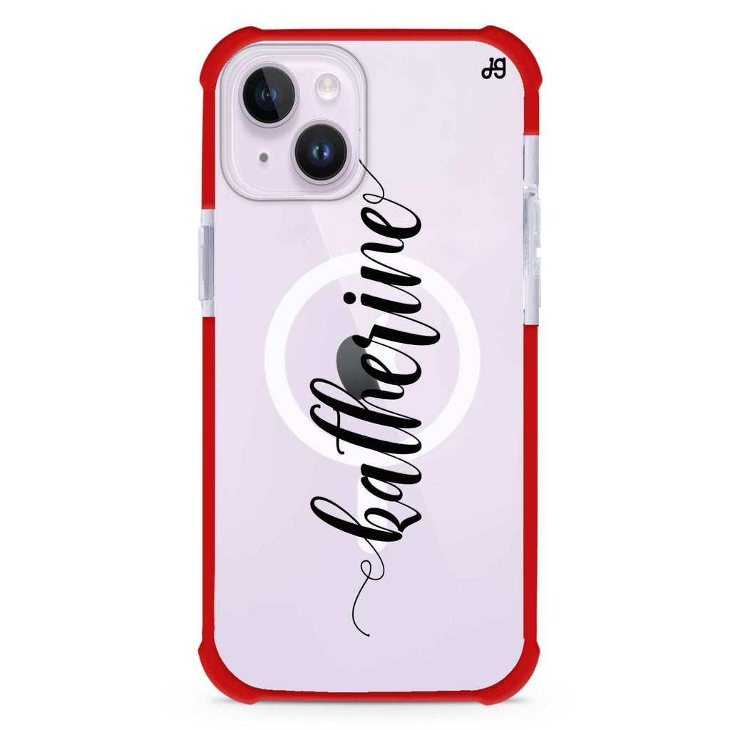 Bold Handwritten iPhone 15 Plus Magsafe 兼容超強防摔保護殼