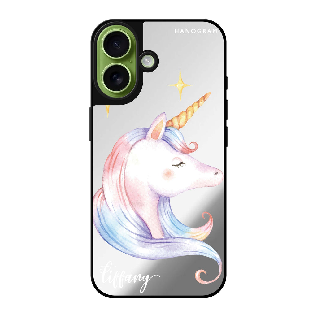 Reflective iPhone 16 Mirror Case –Wonderful Floral Design