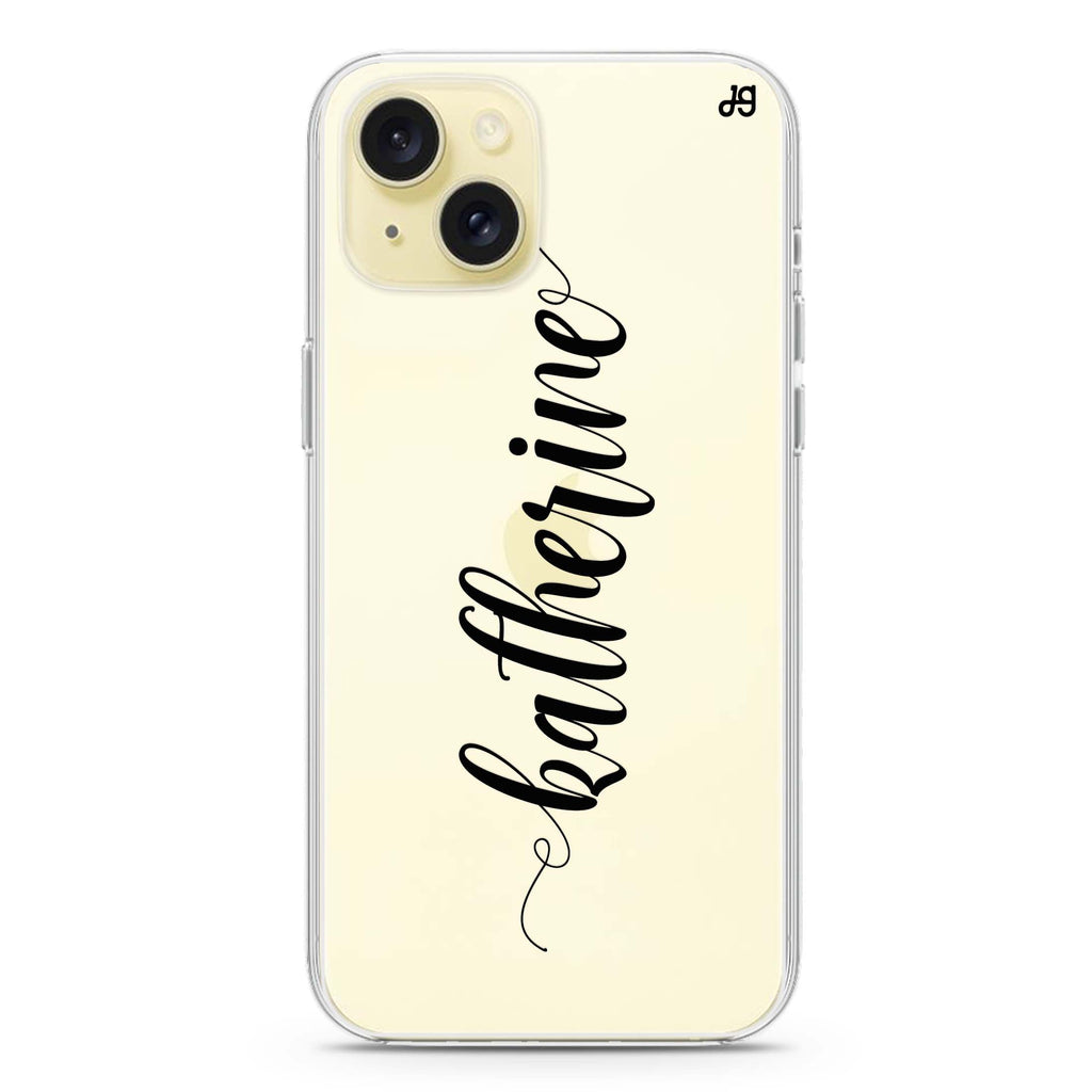 Bold Handwritten iPhone 15 水晶透明保護殼