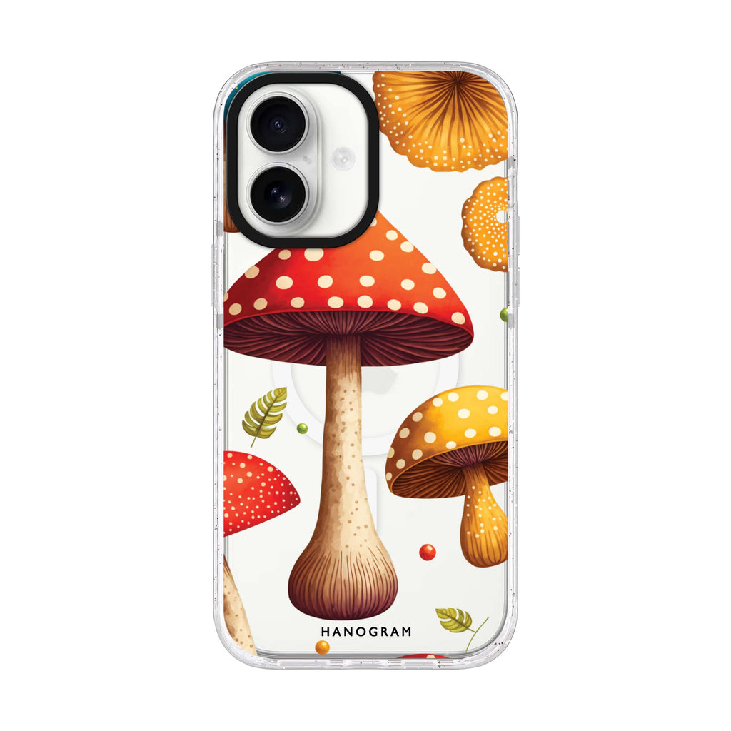 Mushroom time iPhone 17 水晶透明保護殼正面展示