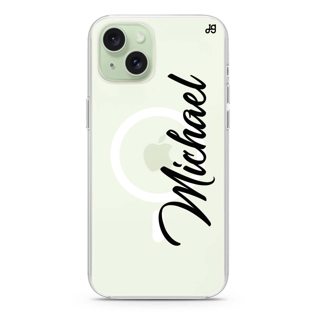 Magnificent Handwritten iPhone 15 Magsafe 兼容水晶透明保護殼