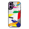 Reflective iPhone 16 Mirror Case –Brush Paint Design