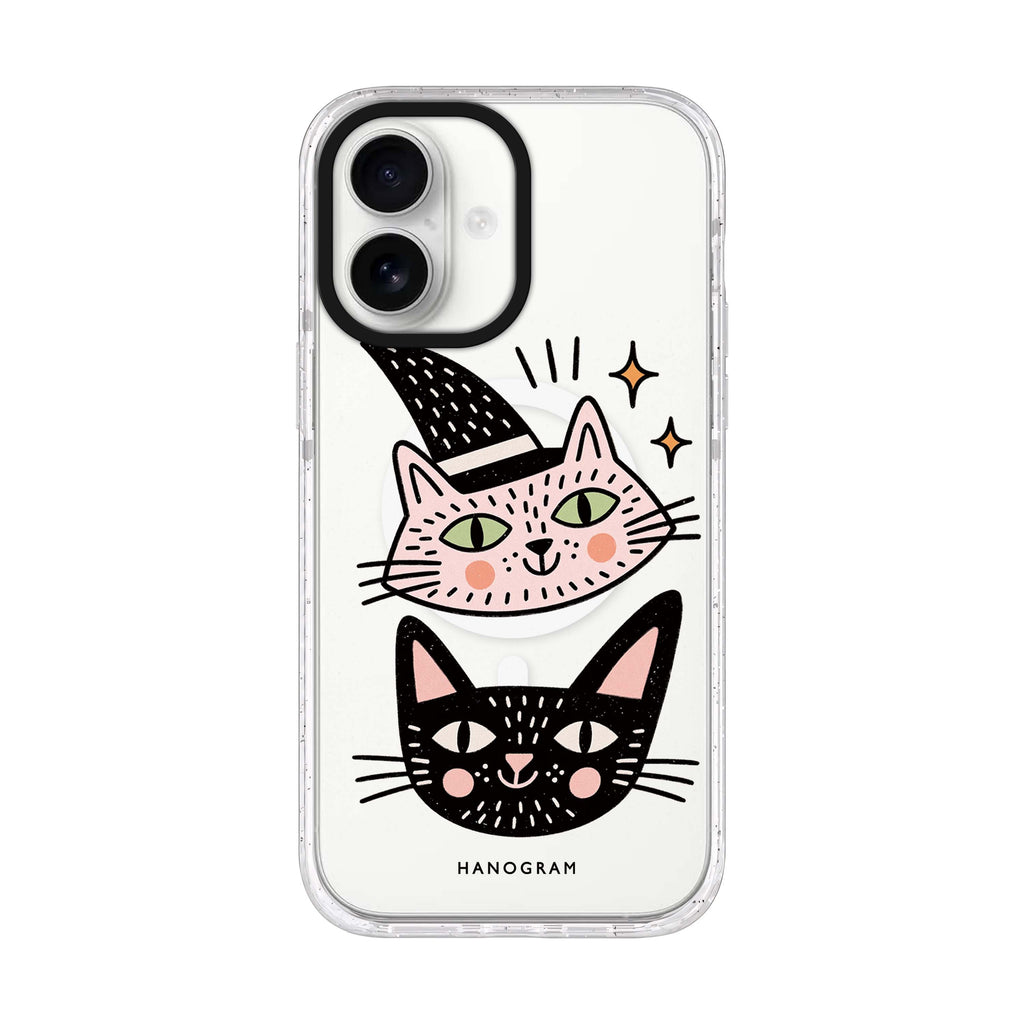 Two Cats One Spell 水晶透明保護殼