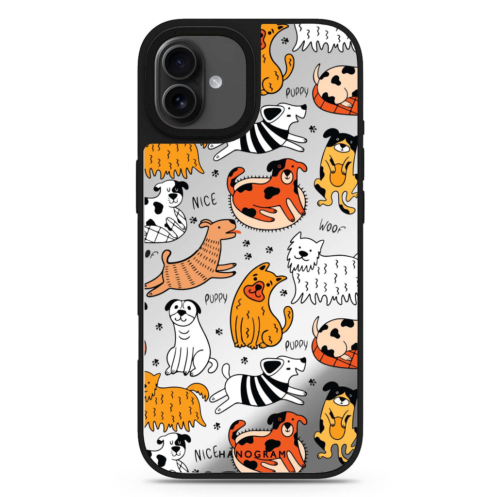 Furry Friends iPhone 17 可愛動物鏡面手機殼 主圖設計