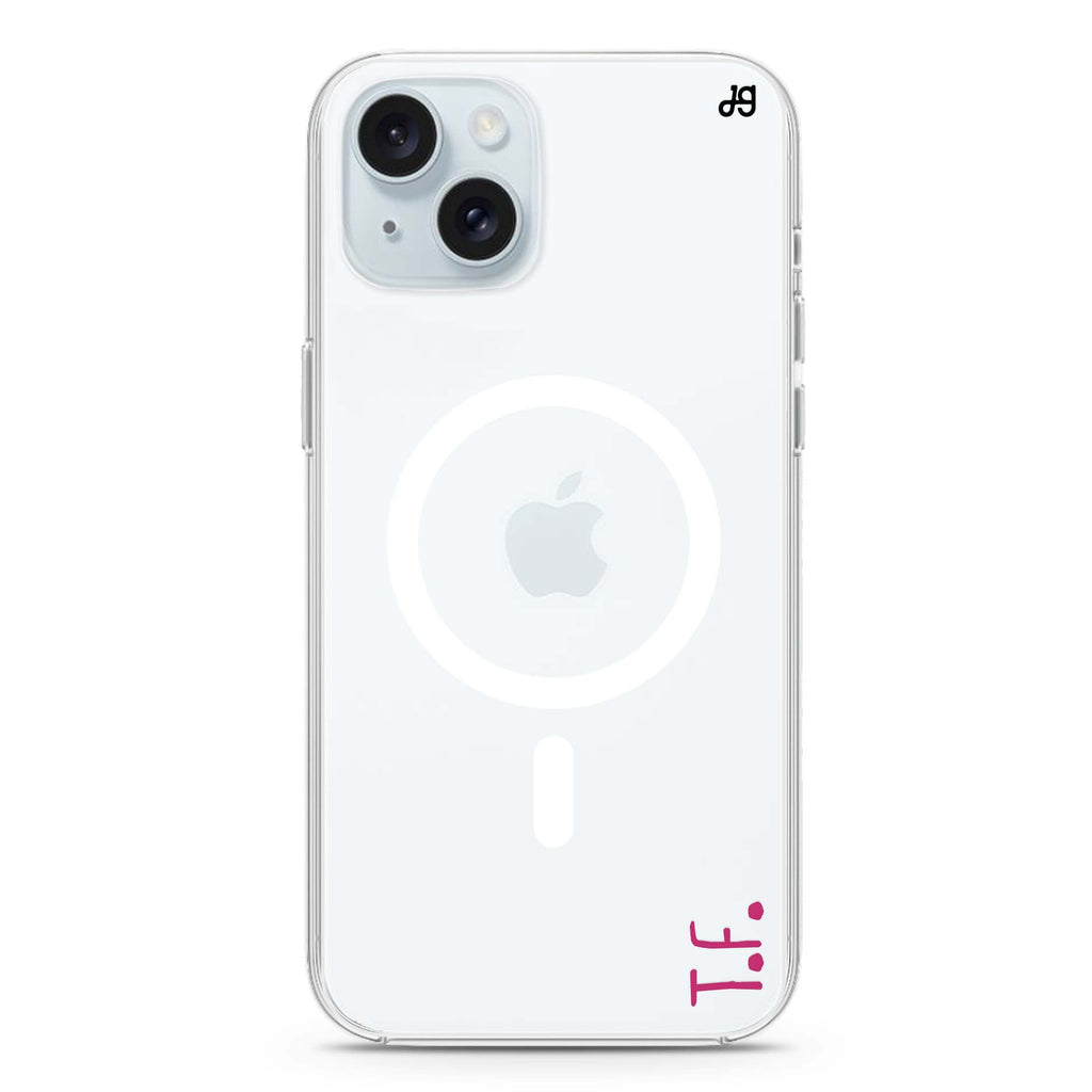 Causal Written Custom iPhone 15 Magsafe 兼容水晶透明保護殼