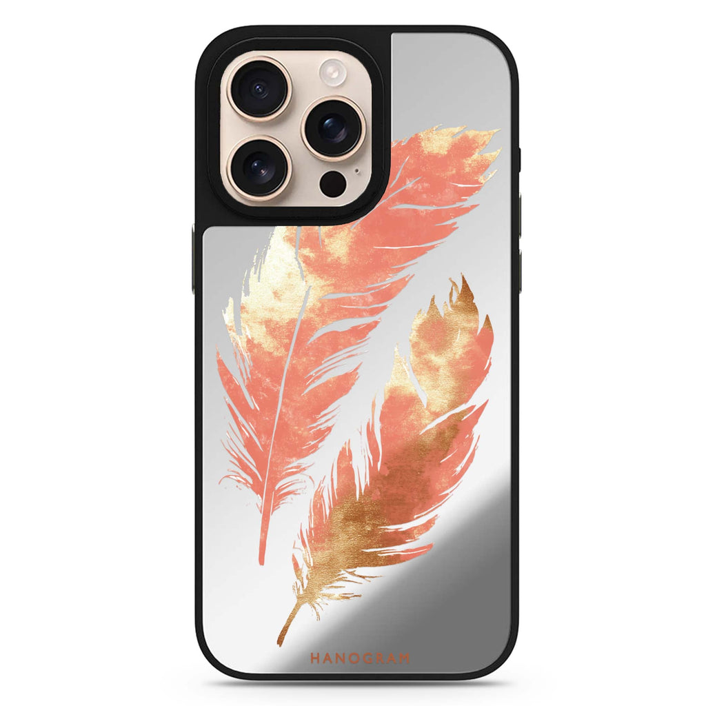 Golden Feathers 鏡面手機殼