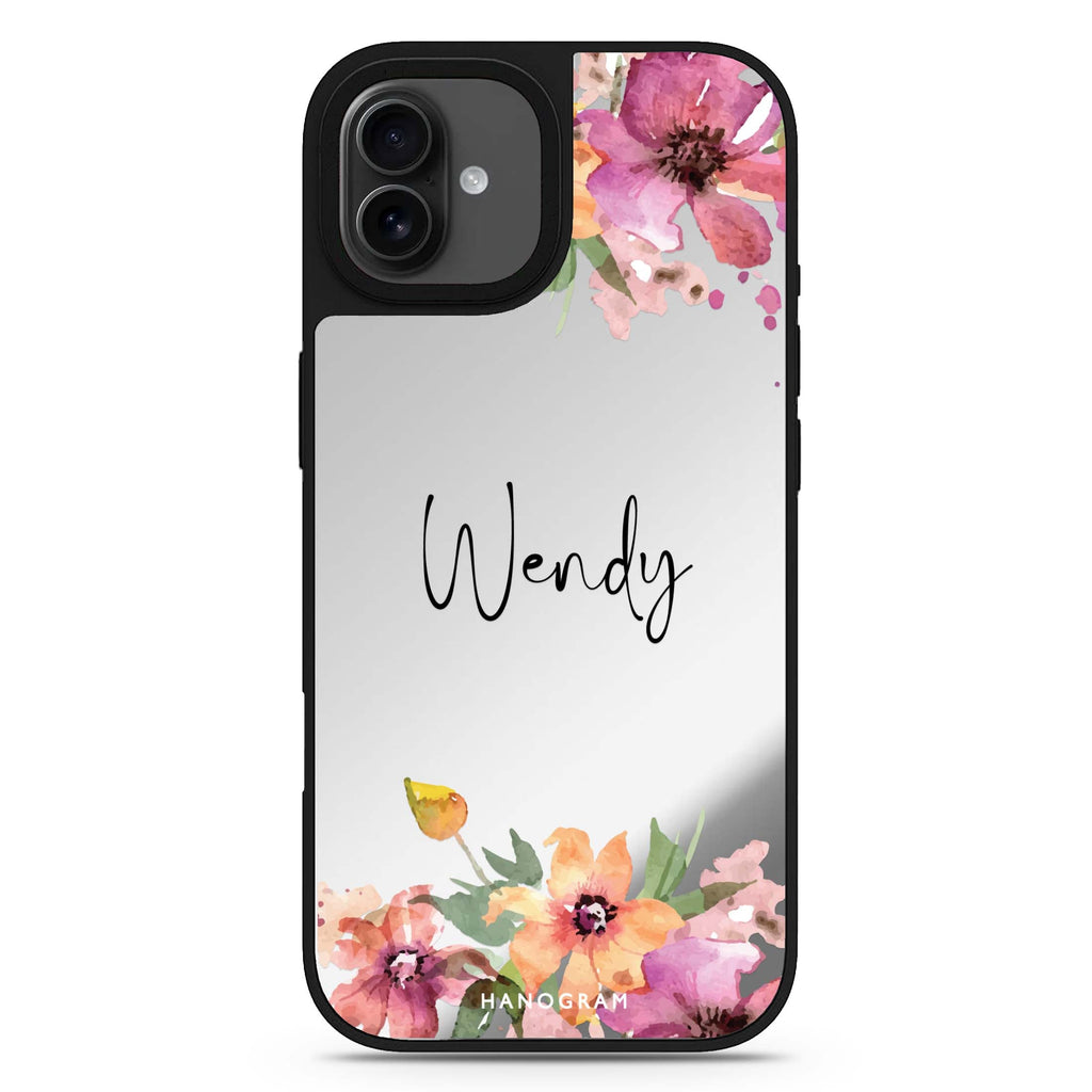 Garden Glow iPhone 17 花卉鏡面手機殼 主圖設計