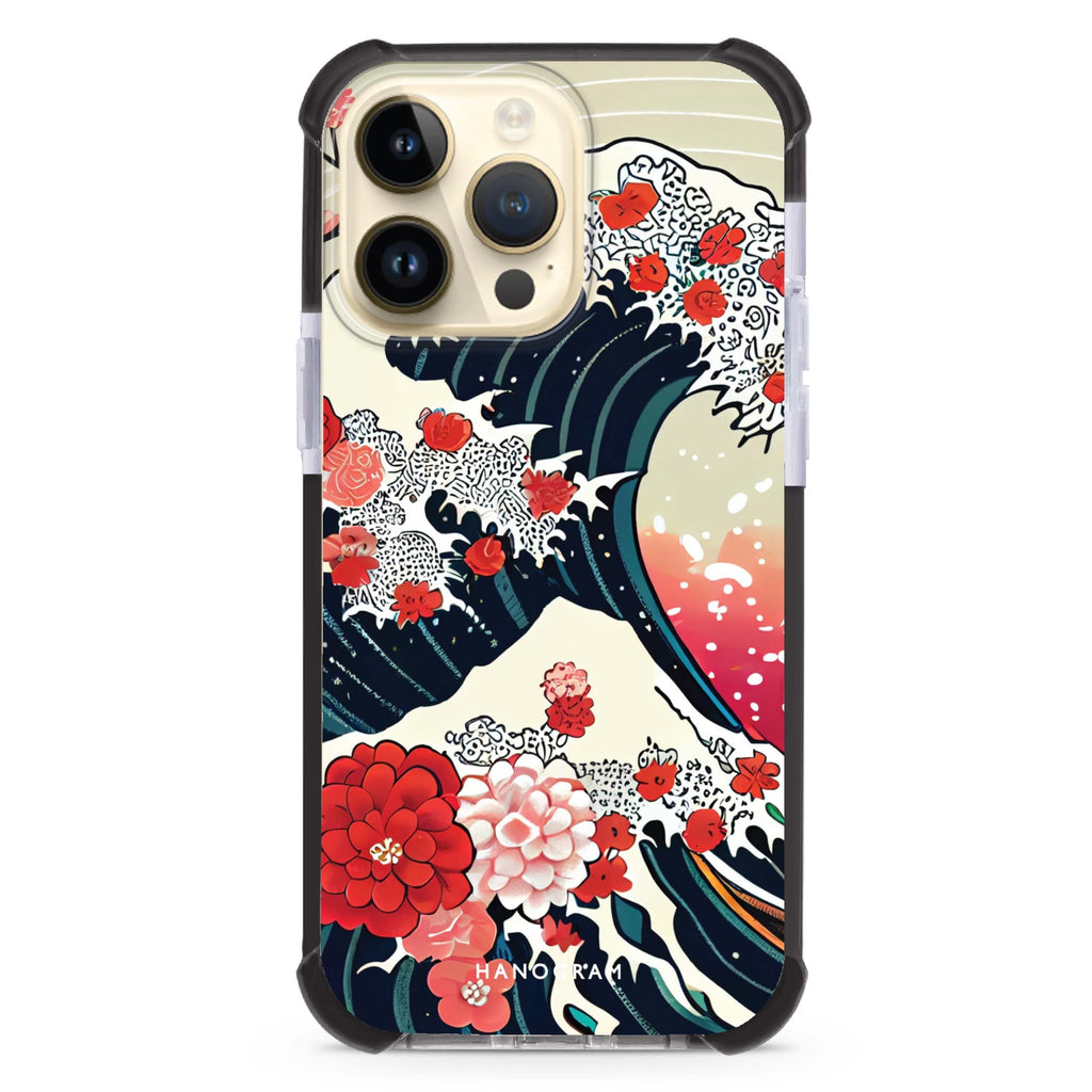 Waves & Flowers iPhone Magsafe 兼容超強防摔保護殼