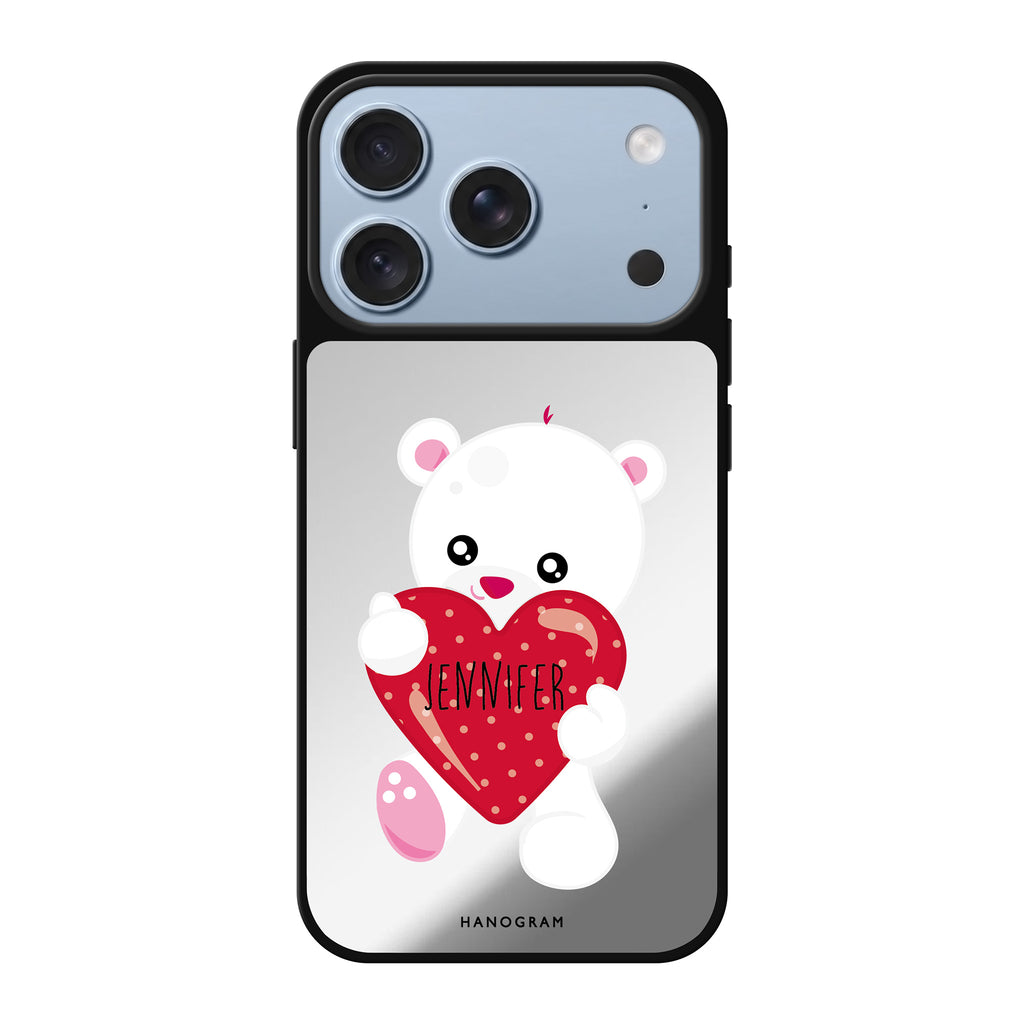 Lovely Bear 鏡面手機殼