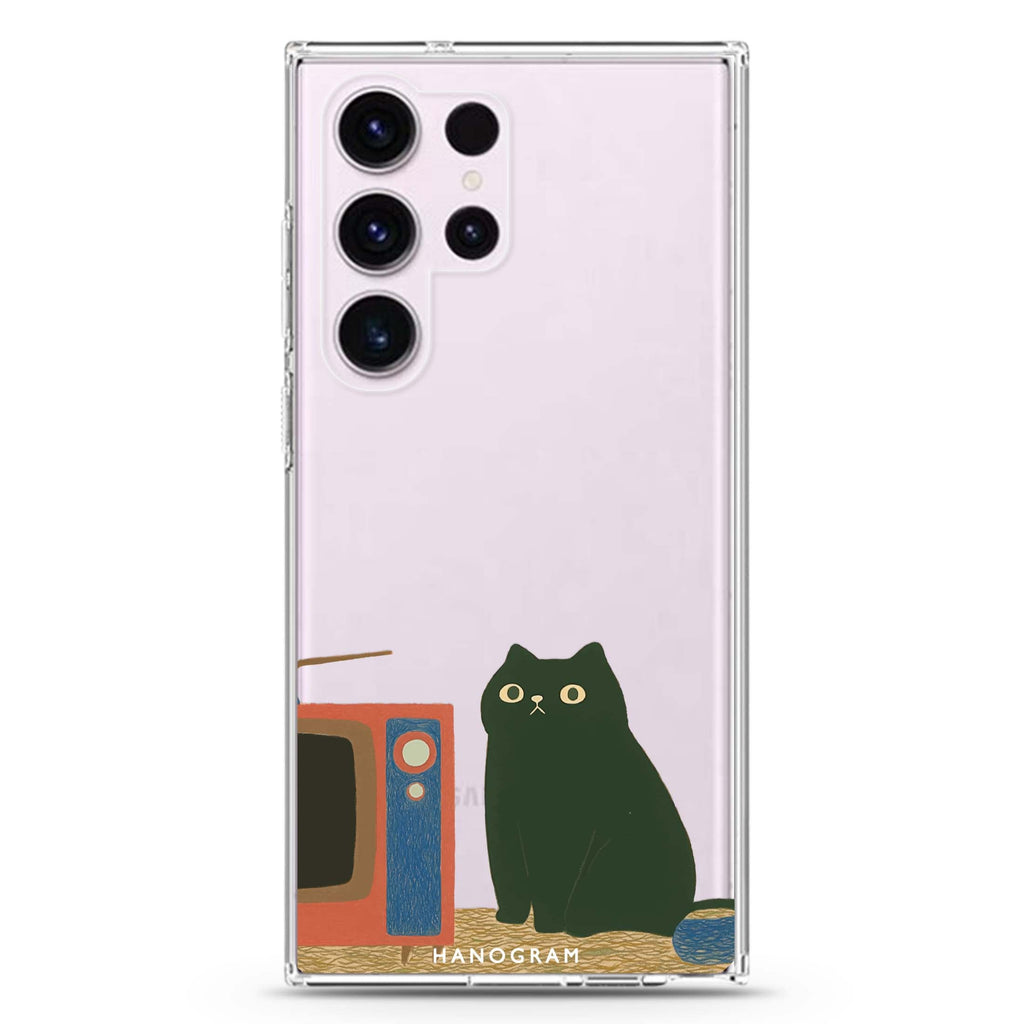 Lazy Screen Time Samsung Galaxy Ultra 透明保護殼，適用 S26/S25/S24/S23 Ultra，圖1