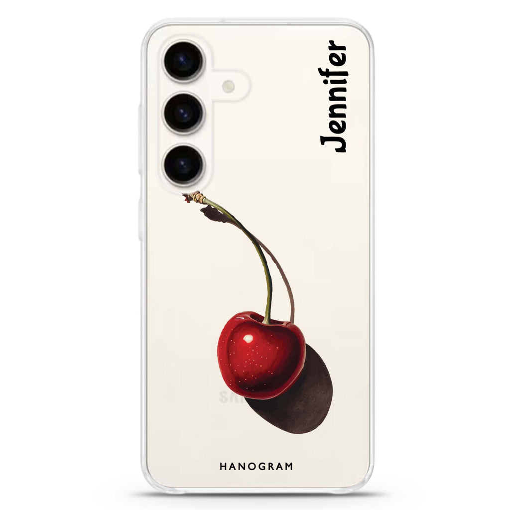 Ruby Rhapsody Samsung Galaxy S26/S25/S24 可加名字水晶透明保護殼正面展示