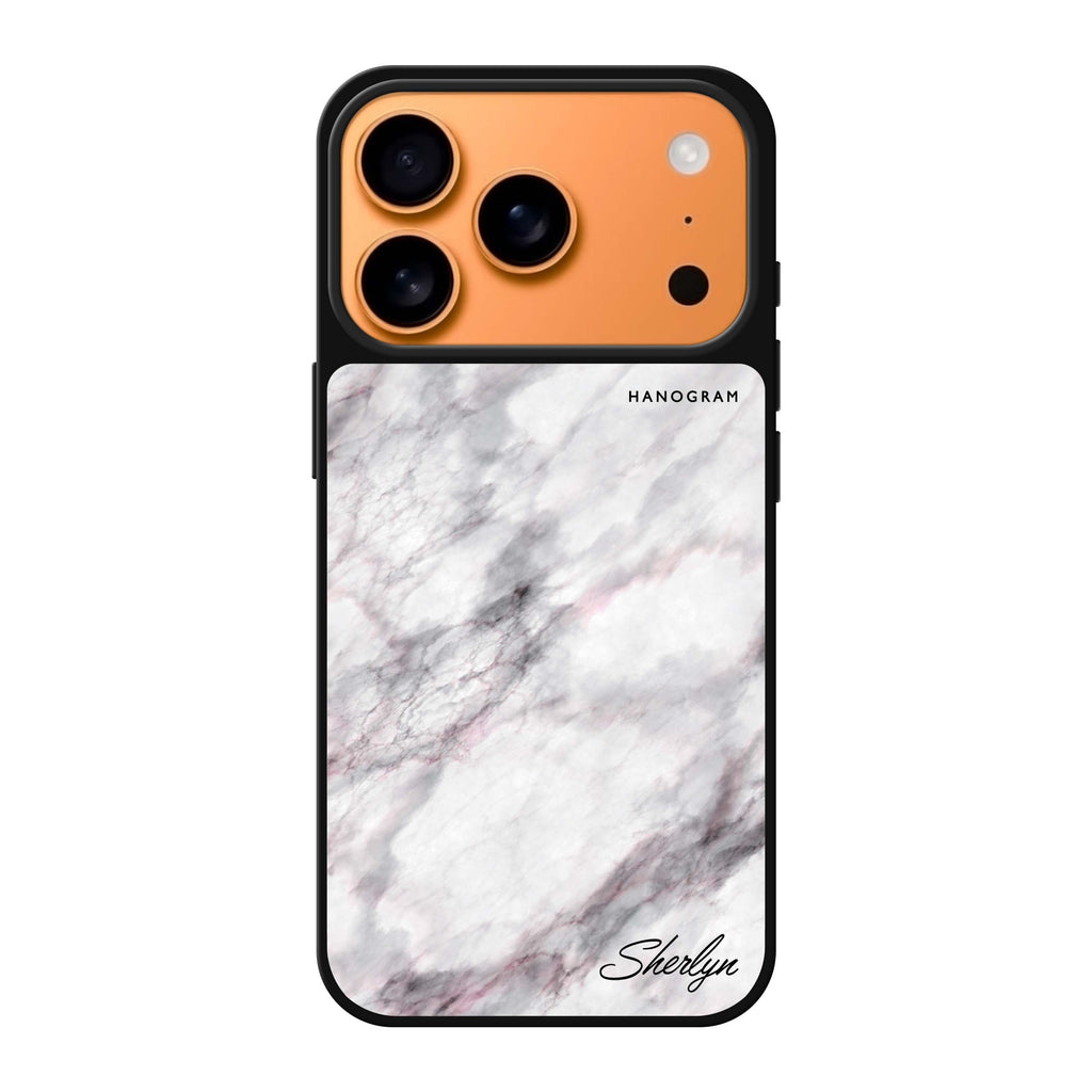 Simple White Marble 大理石 iPhone 17 Pro Max 鏡面手機殼主圖