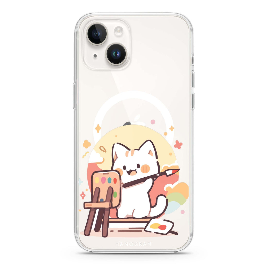 Feline Masterwork iPhone 14 Plus Magsafe 兼容水晶透明保護殼