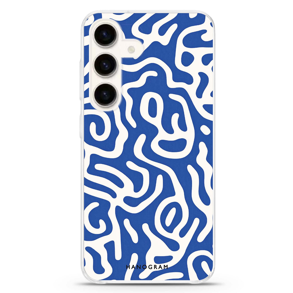 Coastal Curves Samsung Galaxy S26/S25/S24 水晶透明保護殼正面展示