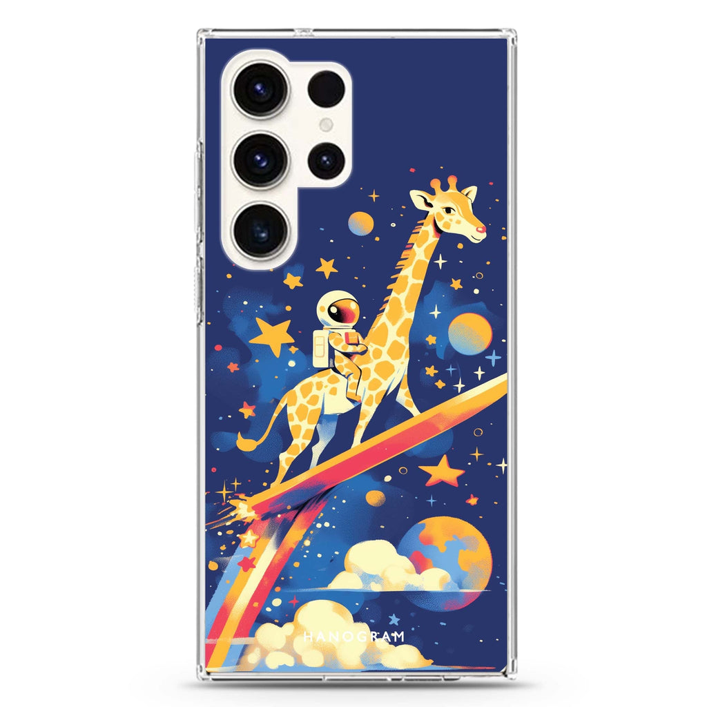 Galactic Ride Samsung Galaxy Ultra 透明保護殼，適用 S26/S25/S24/S23 Ultra，圖1