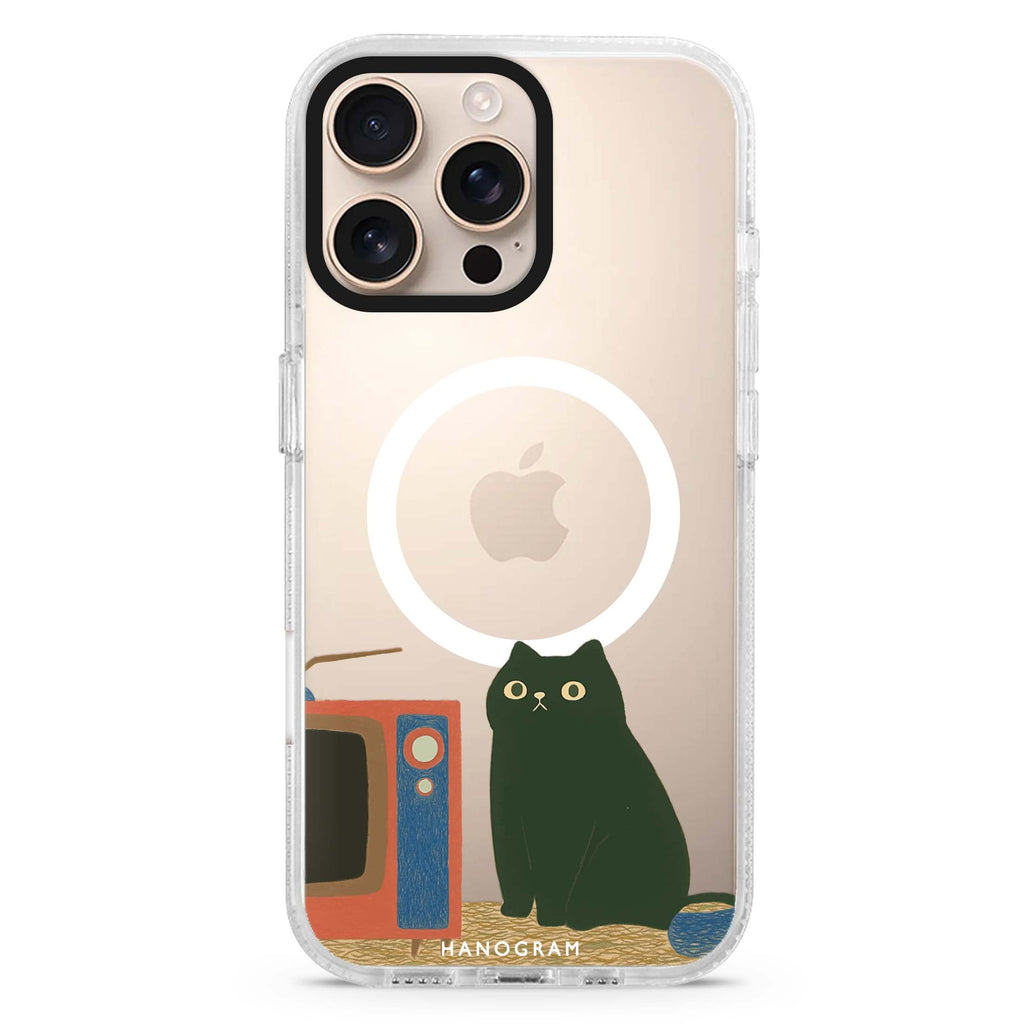 Lazy Screen Time Magsafe 兼容水晶透明保護殼