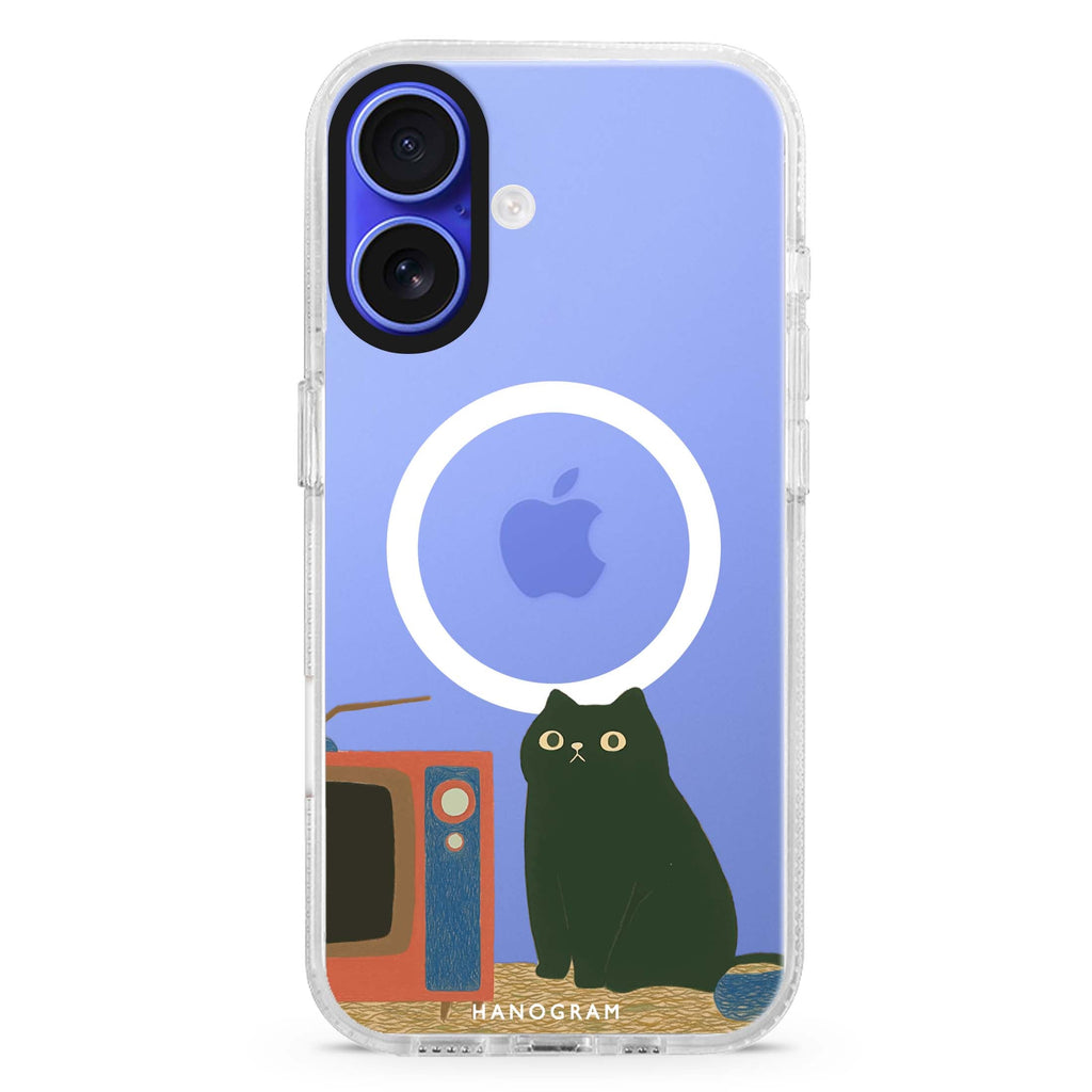 Lazy Screen Time Magsafe 兼容水晶透明保護殼