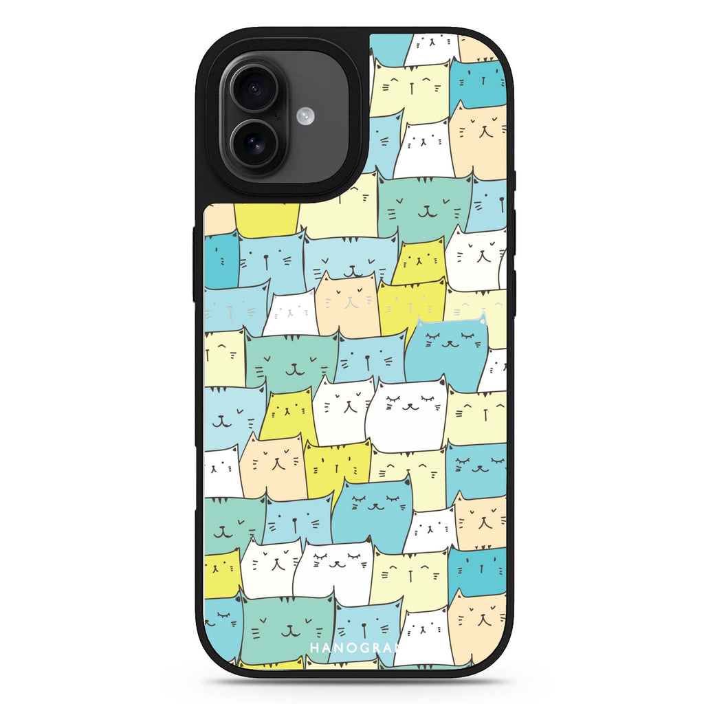 Kitty Chirps iPhone 17 貓咪鏡面手機殼 主圖設計