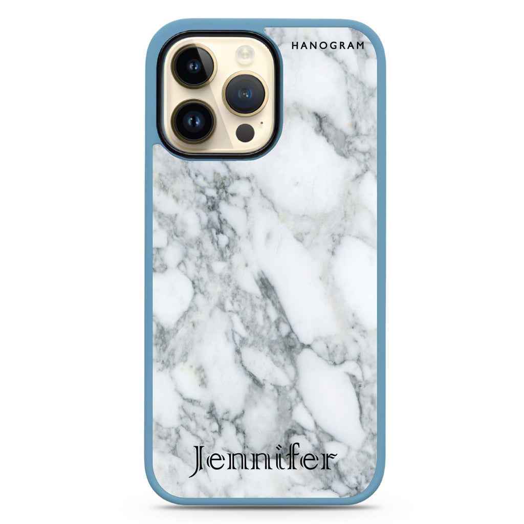 Powder Gray And White Marble II 防衝擊保護殼