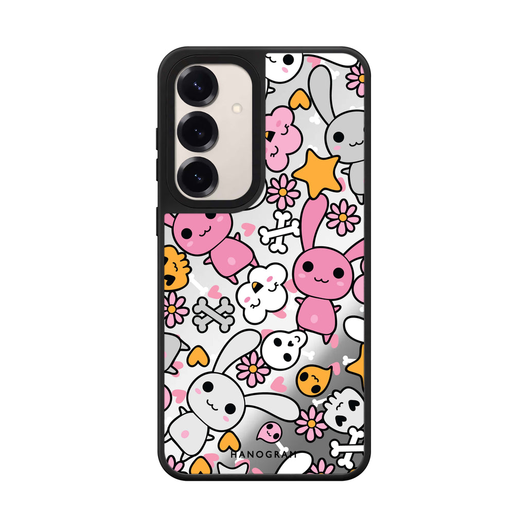 Bunny Doodles 鏡面手機殼