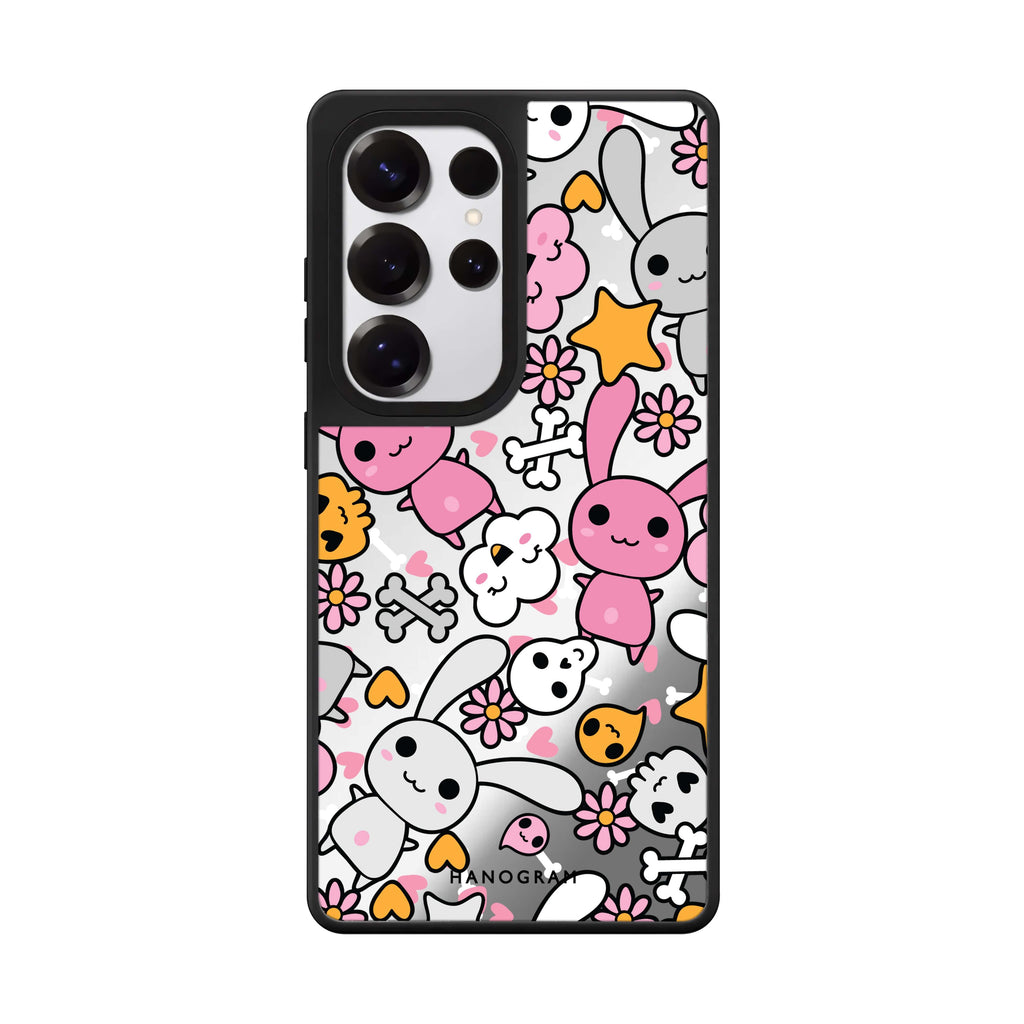Bunny Doodles 鏡面手機殼