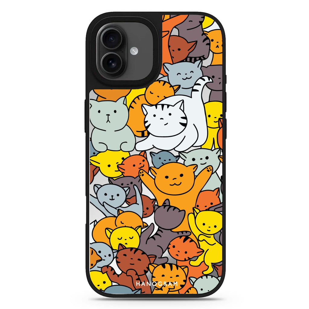 Meow Mates iPhone 17 鏡面手機殼 主圖設計