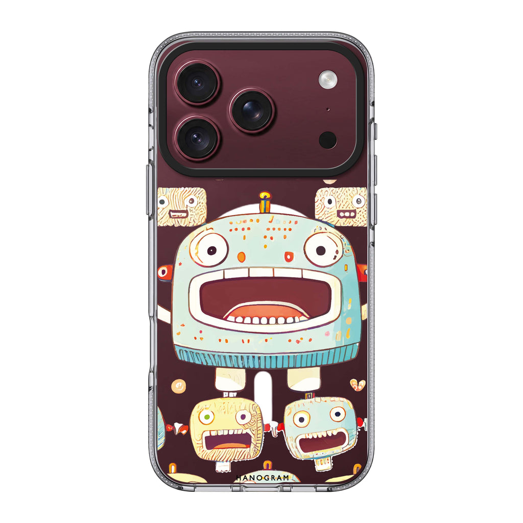 Cute robots 水晶透明保護殼
