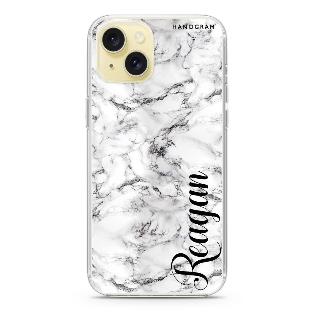Grand Marble iPhone 15 Plus Magsafe 兼容水晶透明保護殼