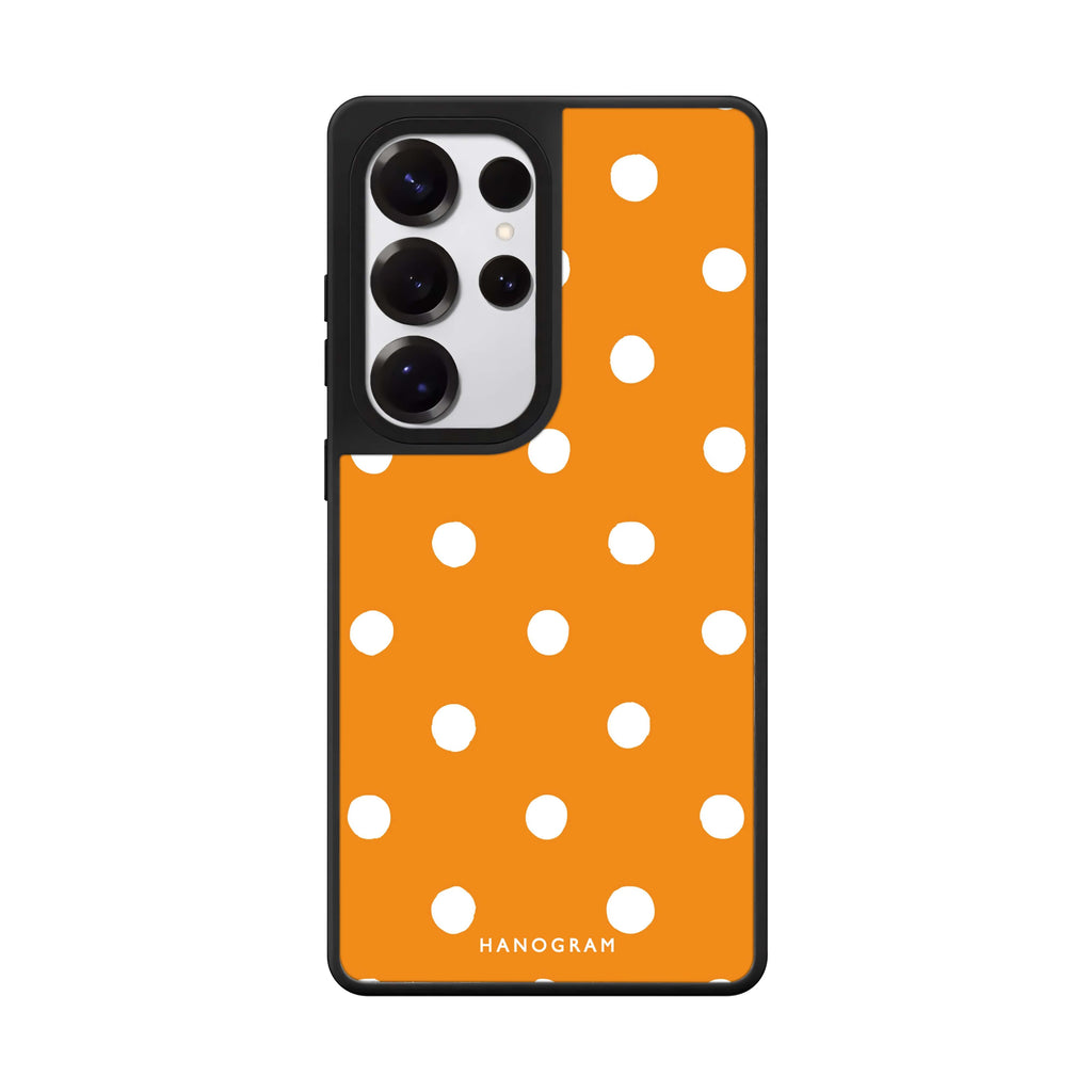 Orange Dots 鏡面手機殼