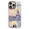 Paris Sunset Cats Magsafe 兼容水晶透明保護殼