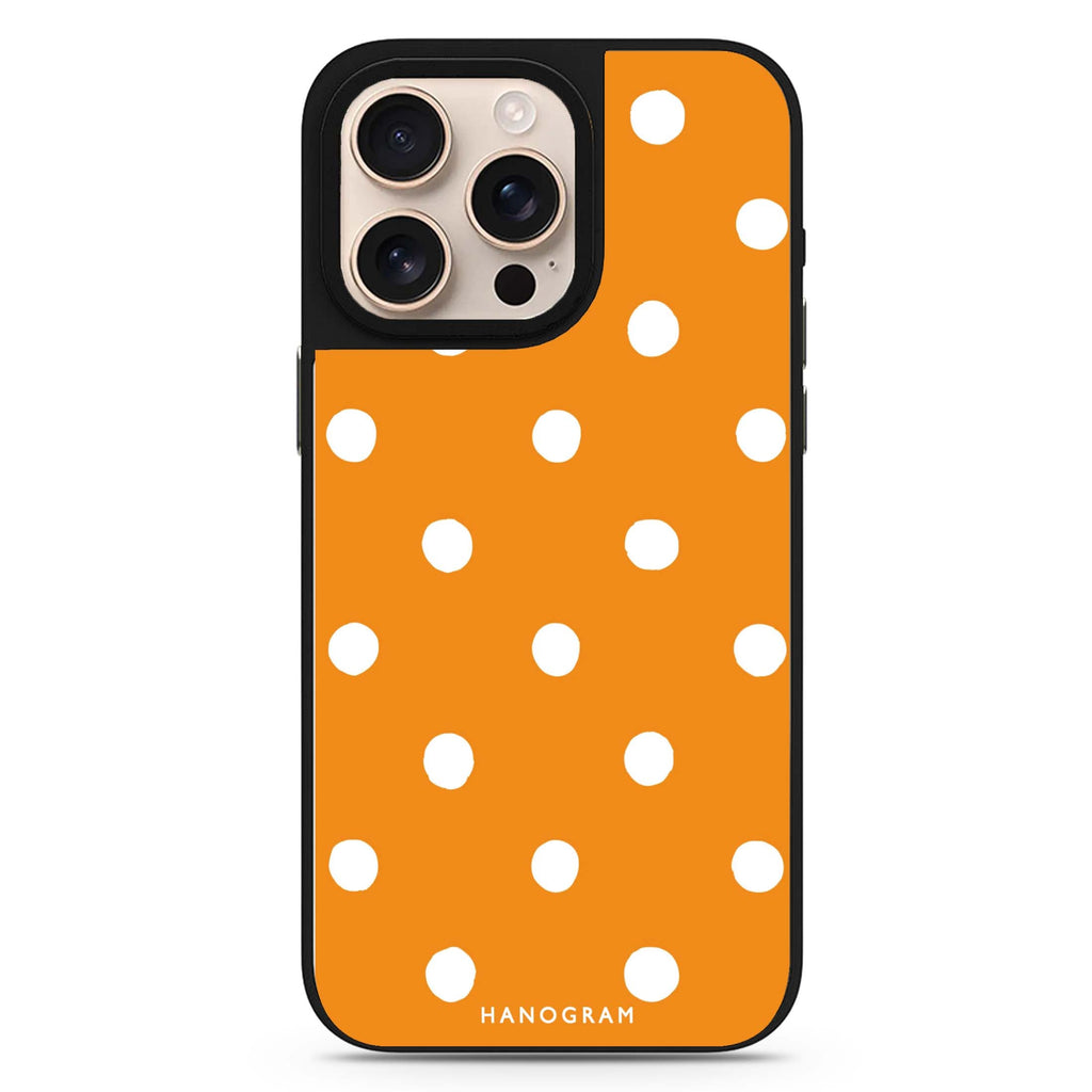 Orange Dots 鏡面手機殼